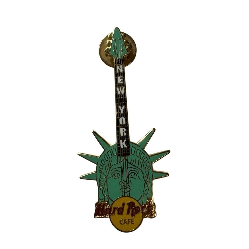 New York Hard Rock Cafe Guitar Pin - Statue Of Liberty